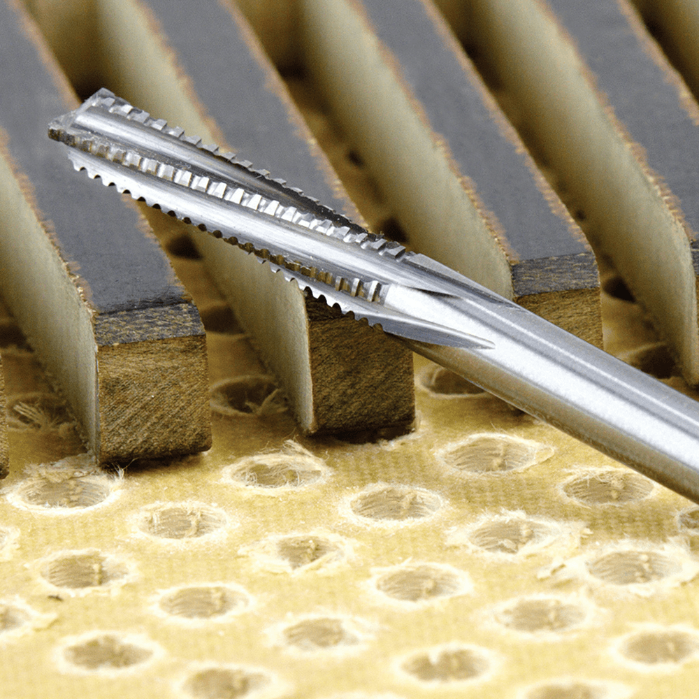 Amana End Mill Point Router Bit for GFR Polymer Cutting