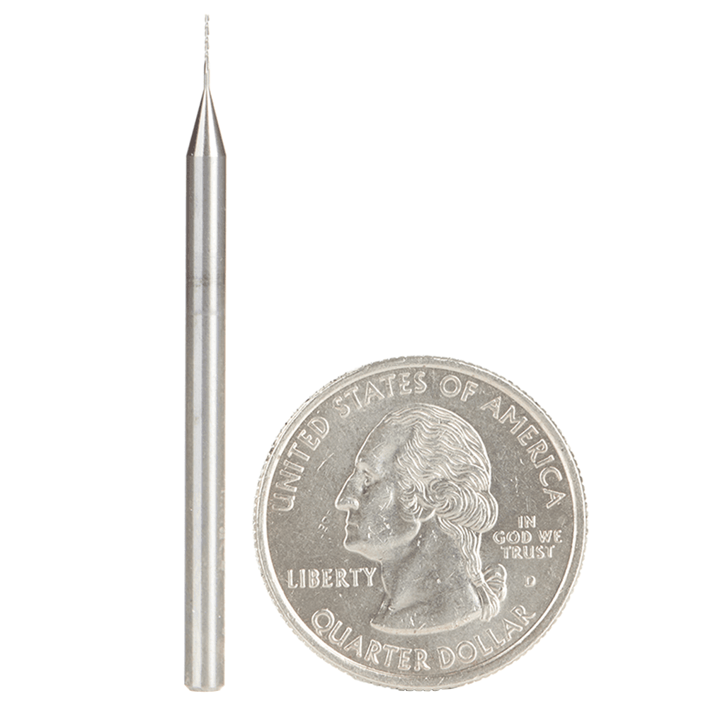 1/64" x 2" Up-Cut Spiral Plunge Bit, 2-Flute, 1/8" Shank - Alt Image 2