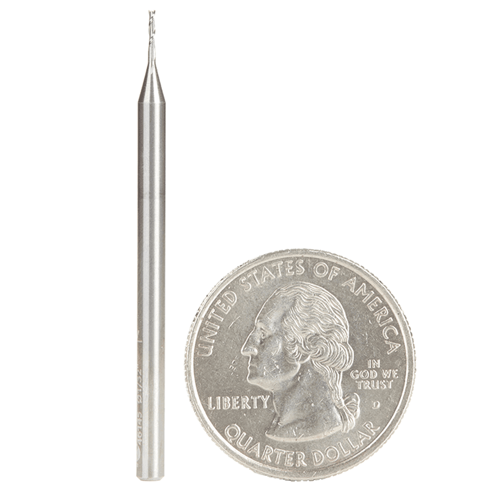 1/32" x 2" Up-Cut Spiral Plunge Bit, 2-Flute, 1/8" Shank - Alt Image 2