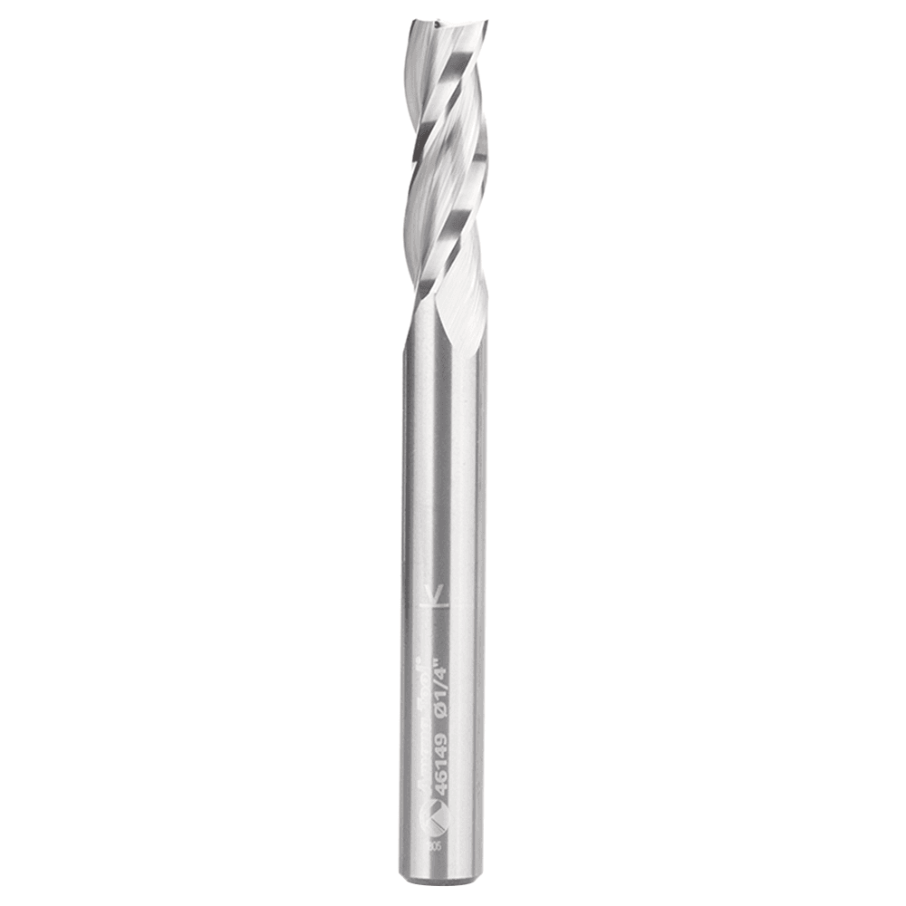 1/4" x 2-1/2" Up-Cut Spiral Plunge Bit, 3-Flute, 1/4" Shank - Main Image