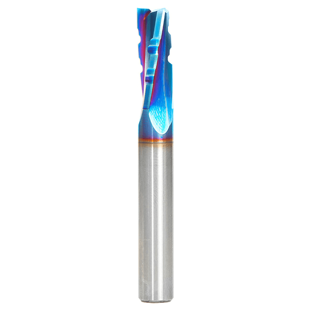 3/8" x 3" Spektra Up-Cut Phenolic/Resin/Composite Spiral Router Bit with Chipbreaker, 3-Flute, 3/8" Shank - Main Image