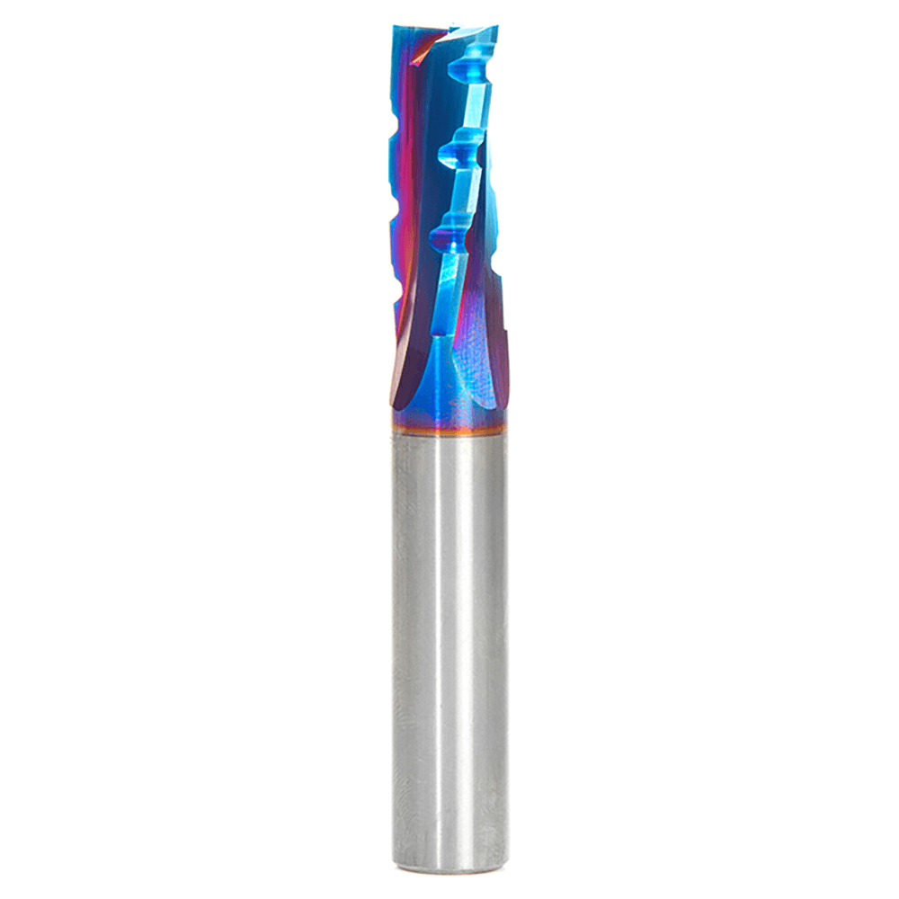 1/2" x 3-1/2" Spektra Up-Cut Phenolic/Resin/Composite Spiral Router Bit with Chipbreaker, 3-Flute, 1/2" Shank - Main Image