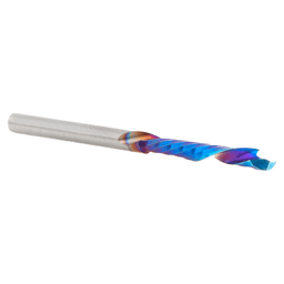 1/8" Dia x 7/8" CNC Solid Carbide Spektra Extreme Tool Life Coated 'O' Compression Spiral Bit, 1 Flute, 1/8" Shank Alt 3 - Image