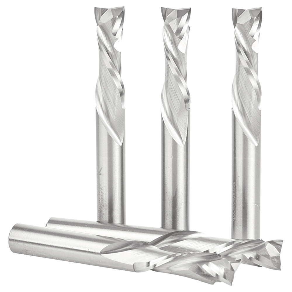 3/8" x 1-1/4" 5-Piece CNC Solid Carbide Compression Spiral Bit, 3/8" Shank Alt 2 - Image