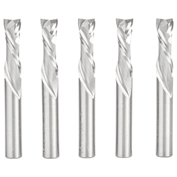 3/8" x 1-1/4" 5-Piece CNC Solid Carbide Compression Spiral Bit, 3/8" Shank Main - Image