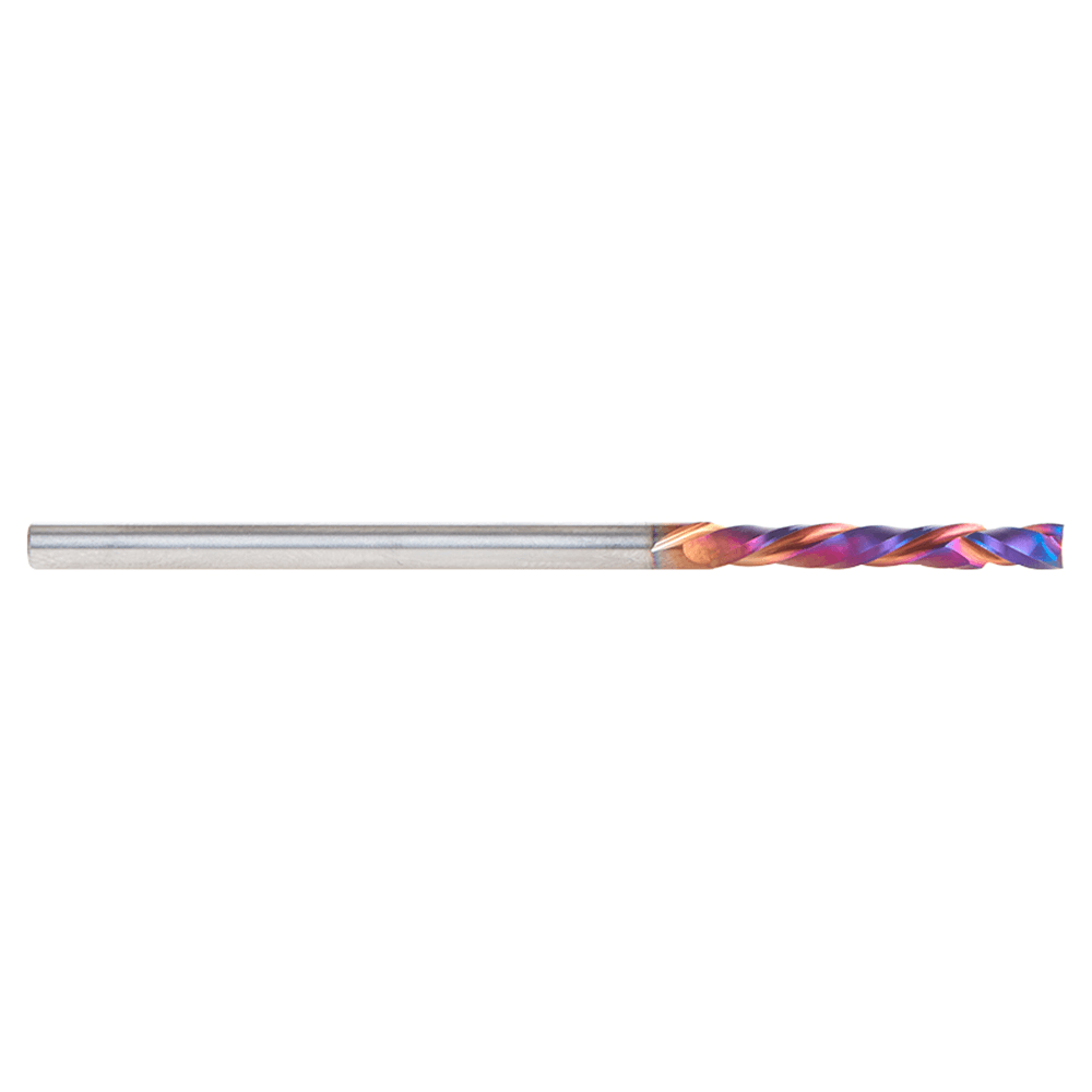 3mm Dia x 21mm CNC Solid Carbide Spektra Extreme Tool Life Coated Compression Spiral Bit, 2 Flute, 3mm Shank Alt 2 - Image