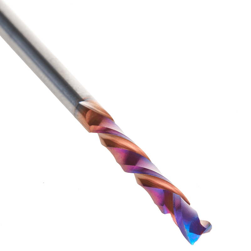 3mm Dia x 21mm CNC Solid Carbide Spektra Extreme Tool Life Coated Compression Spiral Bit, 2 Flute, 3mm Shank Alt 4 - Image