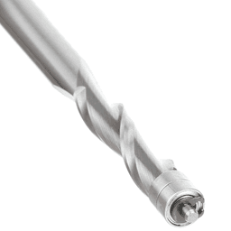 1/4" x 3" Up-Cut Ultra Flush Trim Spiral Bit with Double Ball Bearing, 1/4" Shank - Alt Image 1