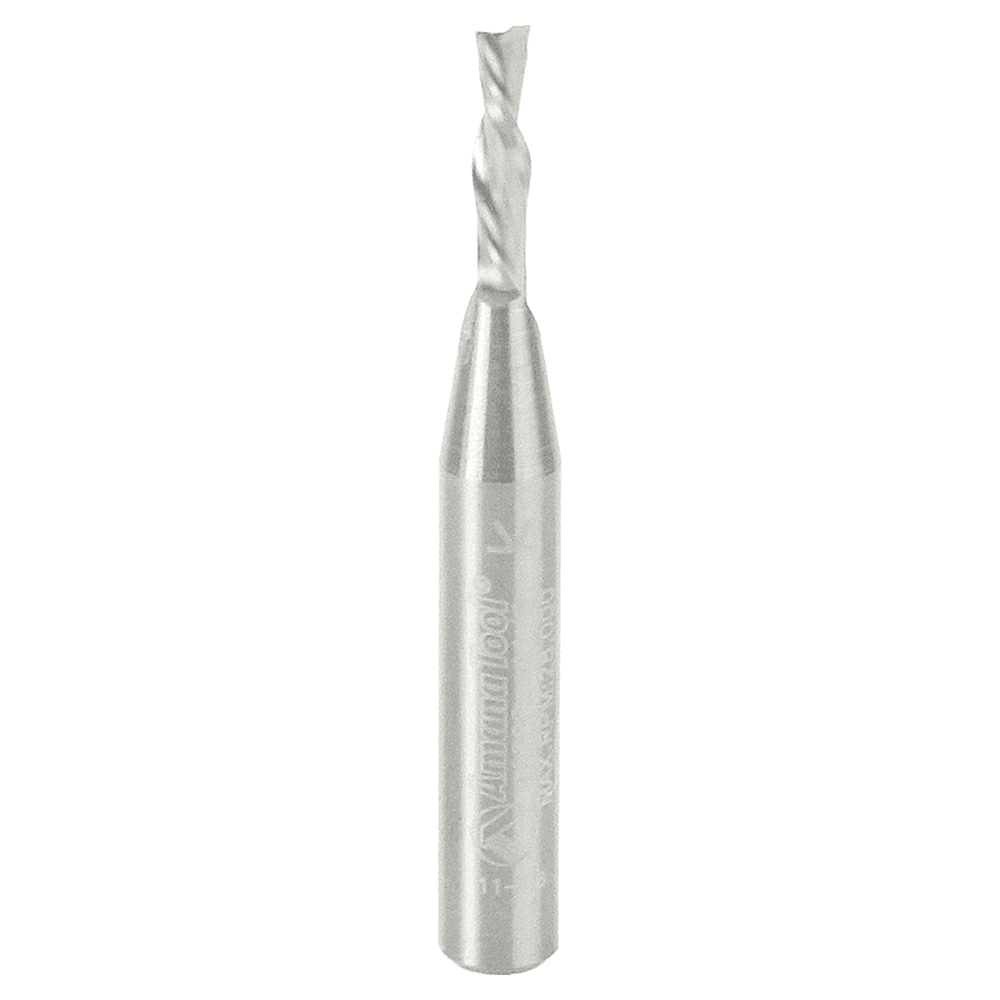 1/8" x 2" Down-Cut Spiral Plunge Bit, 2-Flute, 1/4" Shank, 1/2" Cutting Height - Main Image