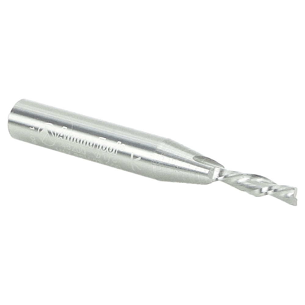 1/8" x 2" Down-Cut Spiral Plunge Bit, 2-Flute, 1/4" Shank, 1/2" Cutting Height - Alt Image 1