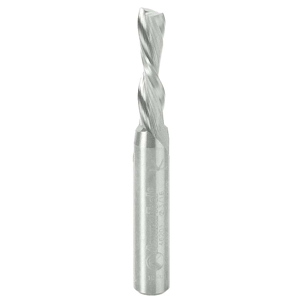 3/16" x 2" Down-Cut Spiral Plunge Bit, 2-Flute, 1/4" Shank - Main Image