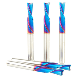 46202-K-5 1/4" x 2-1/2" Down-Cut Spektra Extreme Tool Life Coated Spiral Plunge Bit, 2-Flute, 1/4" Shank ((5/Pack) Alt 2 - Image