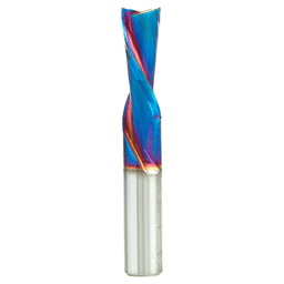 3/8" x 2-1/2" Down-Cut Spektra Extreme Tool Life Coated Spiral Plunge Bit, 2-Flute, 3/8" Shank - Main Image