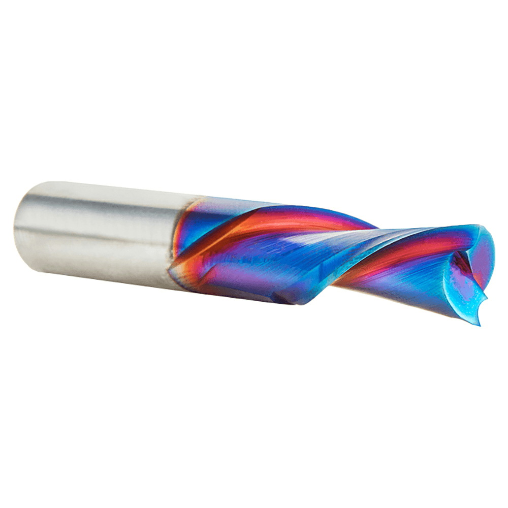 3/8" x 2-1/2" Down-Cut Spektra Extreme Tool Life Coated Spiral Plunge Bit, 2-Flute, 3/8" Shank - Alt Image 1