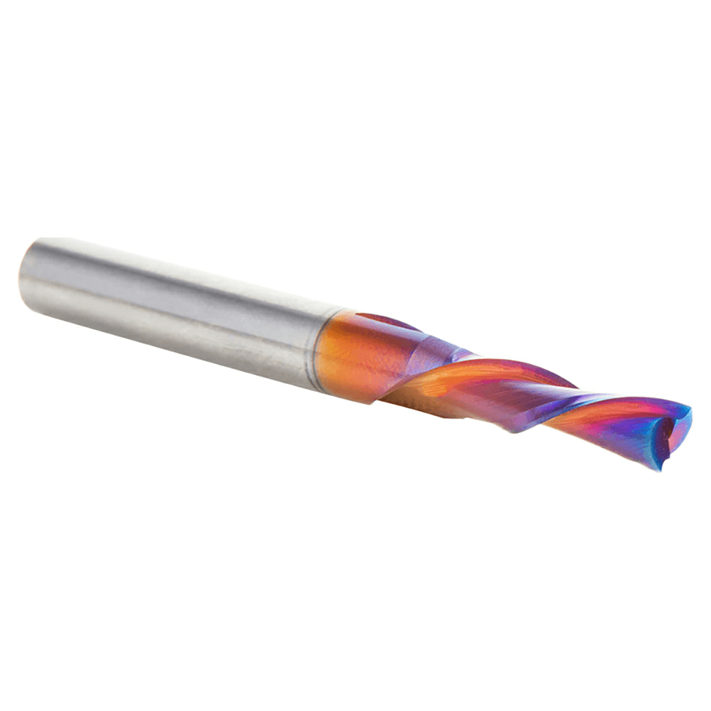 5mm x 2-1/2" Down-Cut Spektra Extreme Tool Life Coated Spiral Plunge Bit, 2-Flute, 1/4" Shank - Alt Image 1