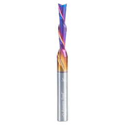 46211-L-K 5mm x 2-1/2" Down-Cut Spektra Extreme Tool Life Coated Spiral Plunge Bit, 2-Flute, 1/4" Shank Alt 1 - Image