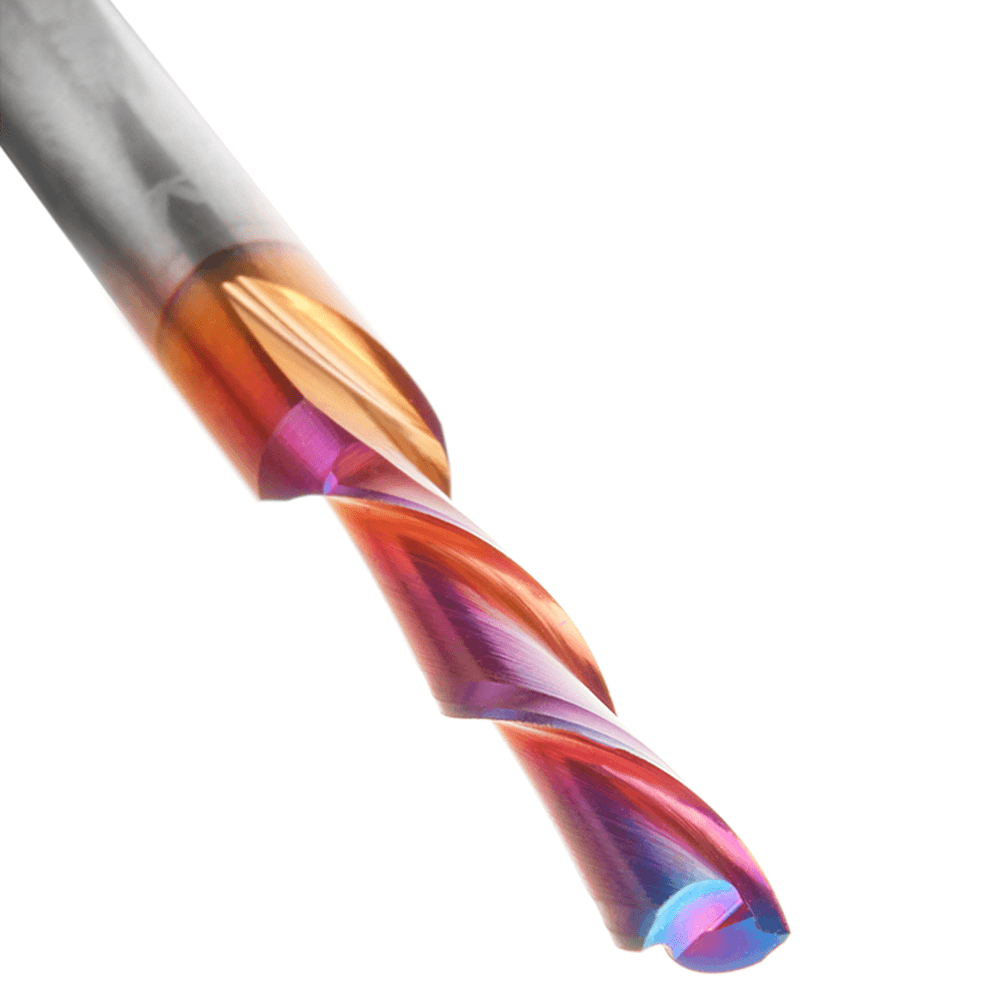 46211-L-K 5mm x 2-1/2" Down-Cut Spektra Extreme Tool Life Coated Spiral Plunge Bit, 2-Flute, 1/4" Shank Alt 4 - Image