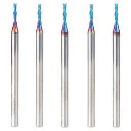 1/16" x 2 Down-Cut Spektra Extreme Tool Life Coated Spiral Plunge Bit, 2-Flute, 1/8" Shank (5/Pack) Alt 1 - Image