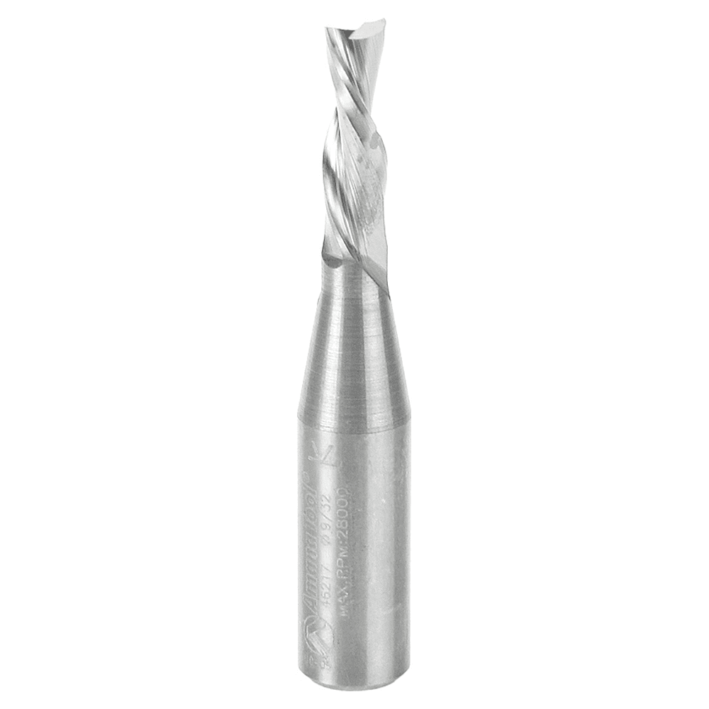 9/32" x 3" Down-Cut Spiral Plunge Bit, 2-Flute, 1/2" Shank - Main Image
