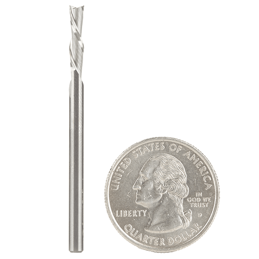 1/8" x 2" Down-Cut Spiral Plunge Bit, 2-Flute, 1/8" Shank - Alt Image 2