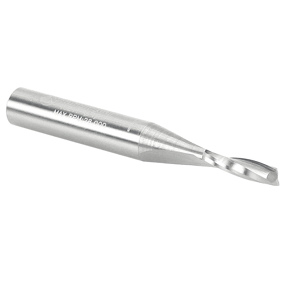 1/8" x 2" Up-Cut Spiral Plunge Bit for Solid Wood, 2-Flute, 1/4" Shank - Alt Image 1