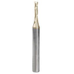 1/8" x 2-23/64" 2D/3D Carving Flat Bottom Spiral Router Bit, 2-Flute, 1/4" Shank - Main Image