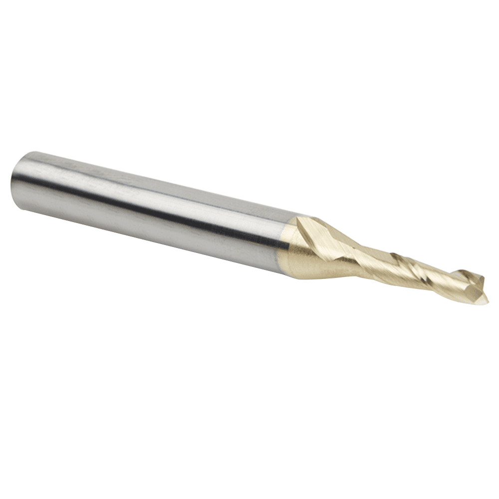 1/8" x 2-23/64" 2D/3D Carving Flat Bottom Spiral Router Bit, 2-Flute, 1/4" Shank - Alt Image 1