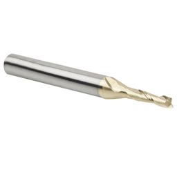 1/8" x 2-23/64" 2D/3D Carving Flat Bottom Spiral Router Bit, 2-Flute, 1/4" Shank - Alt Image 1