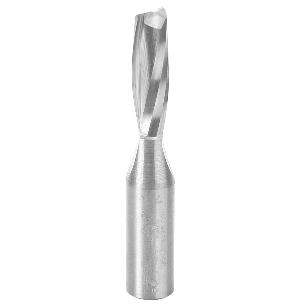 3/8" x 3" Up-Cut Spiral Plunge Bit for Solid Wood, 2-Flute, 1/2" Shank - Main Image