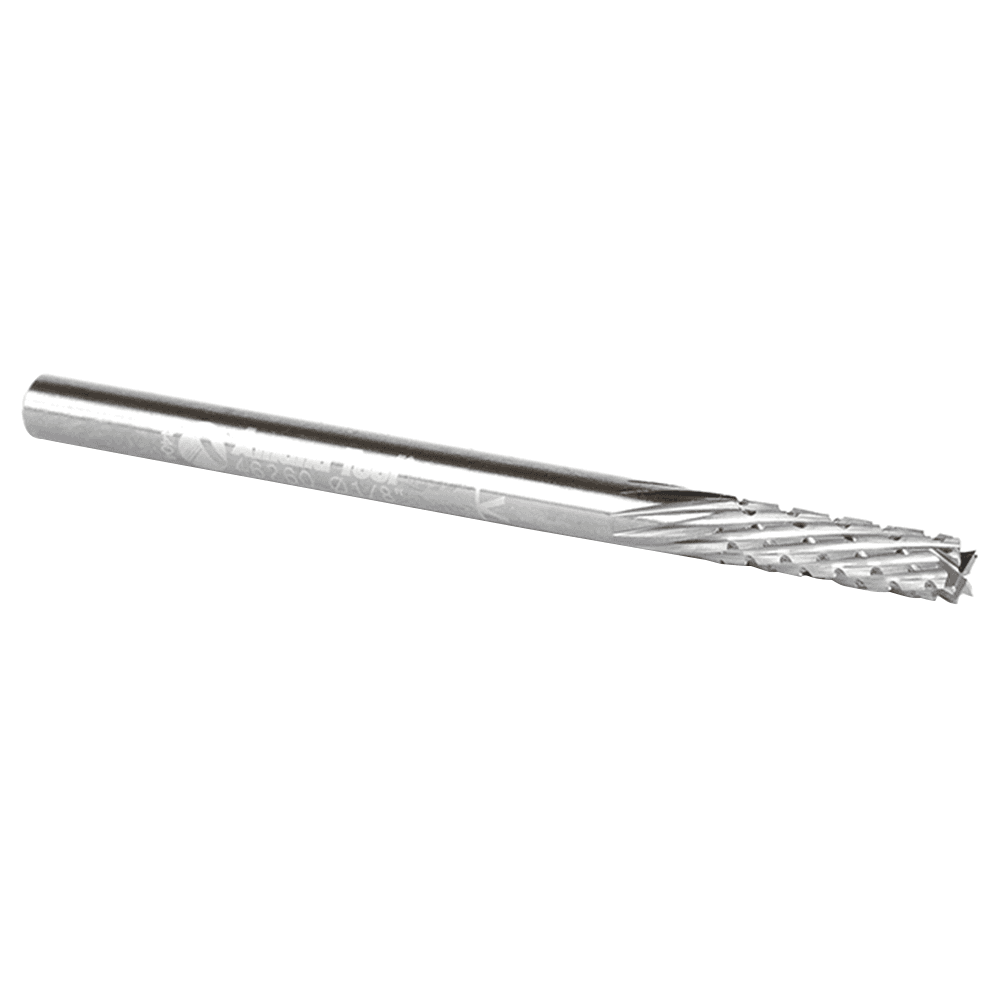 1/8" x 2" CNC Down-Cut Carbon Graphite/Fiber Panel Cutting Spiral Router Bit, 1-Flute, 1/8" Shank - Alt Image 1