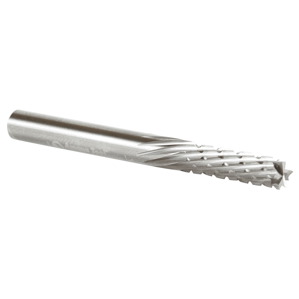3/16" x 2" CNC Down-Cut Carbon Graphite/Fiber Panel Cutting Spiral Router Bit, 1-Flute, 3/16" Shank - Alt Image 1
