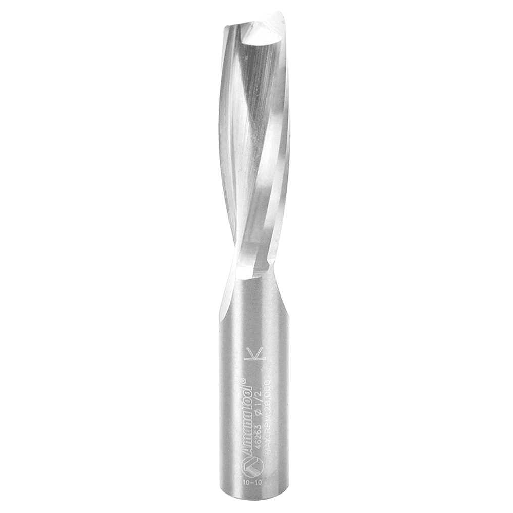 1/2" x 3-1/2" Up-Cut Spiral Plunge Bit for Solid Wood, 2-Flute, 1/2" Shank - Main Image