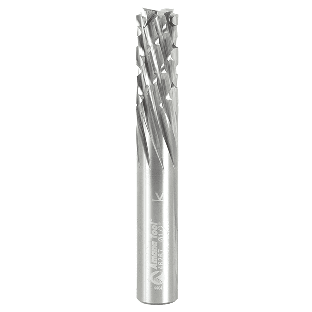 1/2" x 3-1/2" CNC Down-Cut Carbon Graphite/Fiber Panel Cutting Spiral Router Bit, 1-Flute, 1/2" Shank - Main Image