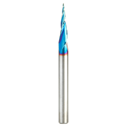 Amana 2D/3D Carving Tapered Ball Tip Up-Cut Router Bit with Spektra Coating for Plastic and Wood CNC Profiling and Carving