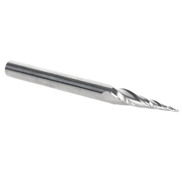 1/16" x 3" CNC 2D/3D Carving Tapered Ball Tip Up-Cut Spiral Router Bit, 4-Flute, 1/4" Shank - Alt Image 1