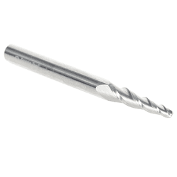 1/8" x 3" CNC 2D/3D Carving Tapered Ball Tip Up-Cut Spiral Router Bit, 3-Flute, 1/4" Shank - Alt Image 1