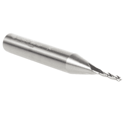 1/16" x 2" CNC 2D/3D Carving Flat Bottom Router Bit, 3-Flute, 1/4" Shank - Alt Image 1