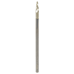 1/16" x 3" CNC 2D/3D Carving Tapered Ball Tip Up-Cut ZrN Coated Spiral Router Bit, 4-Flute, 1/8" Shank - Main Image