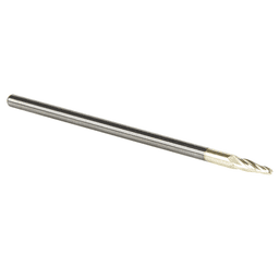 1/16" x 3" CNC 2D/3D Carving Tapered Ball Tip Up-Cut ZrN Coated Spiral Router Bit, 4-Flute, 1/8" Shank - Alt Image 2