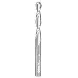 1/8" x 2-1/2" CNC 2D/3D Carving Straight Ball Tip Router Bit, 4-Flute, 1/4" Shank - Main Image