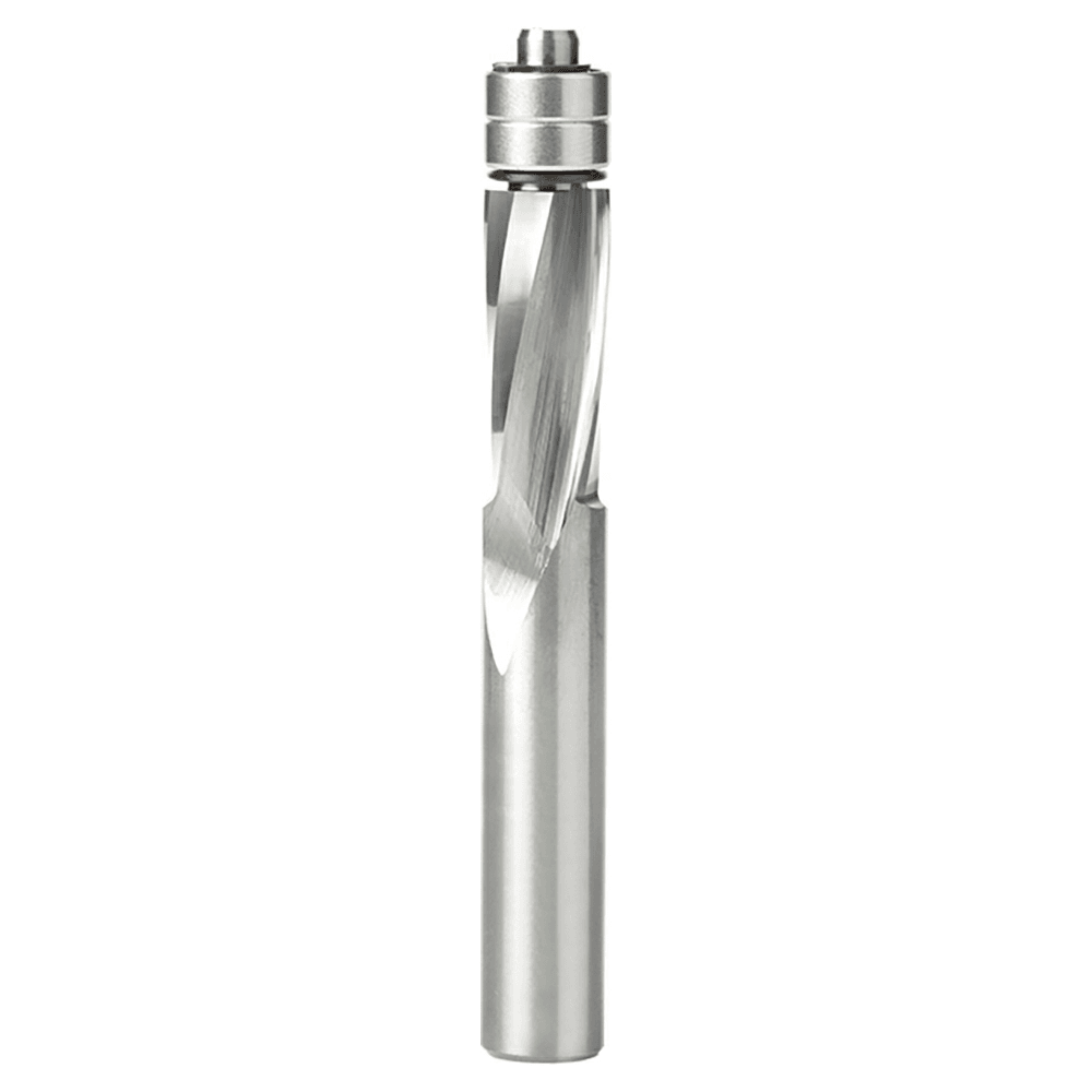 1/2" x 4" Up-Cut Ultra Trim Spiral Bit with Double Lower Ball Bearing, 1/4" Shank - Main Image