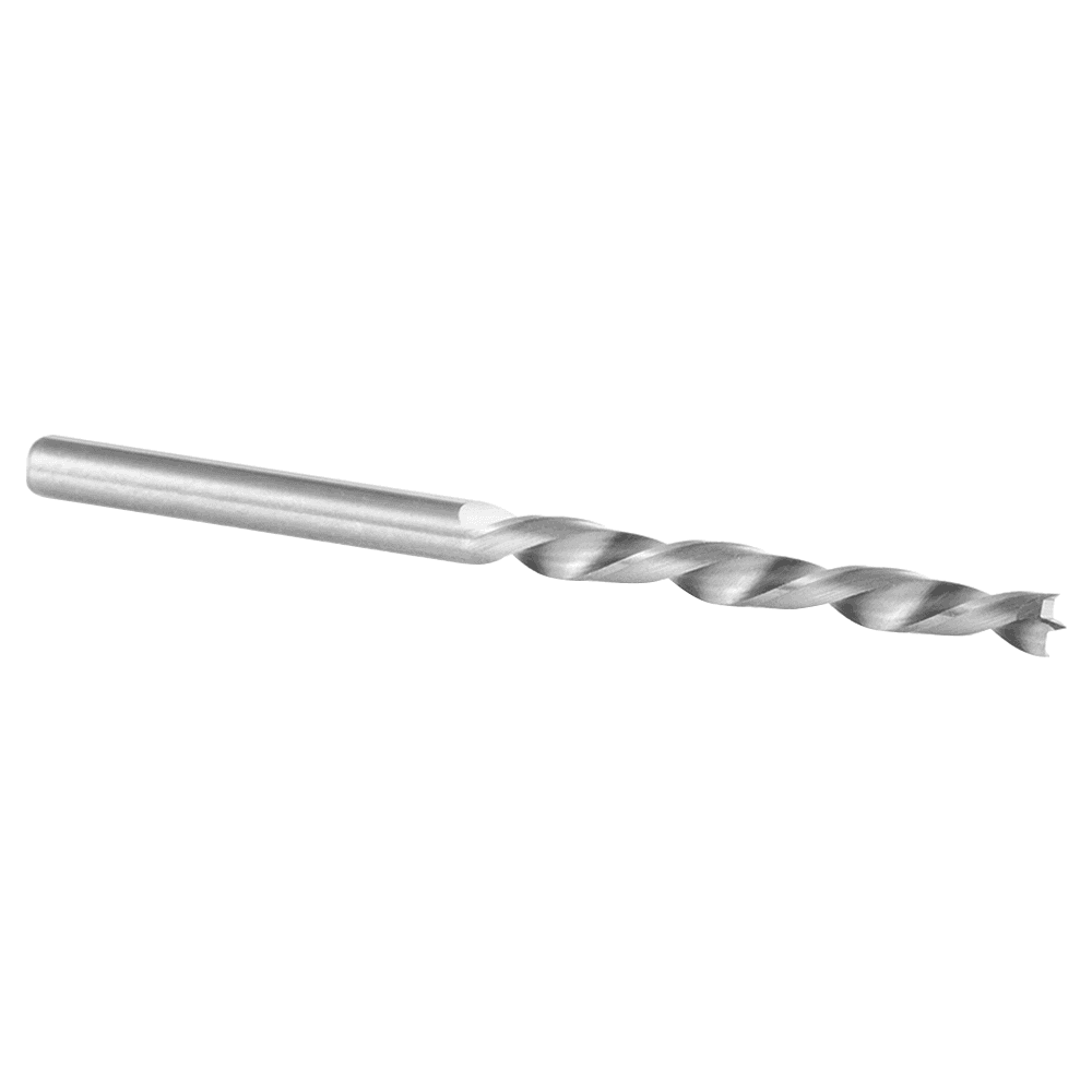 3mm x 55mm Brad Point Drill Bit, Right Hand, 3mm Shank - Alt Image 1