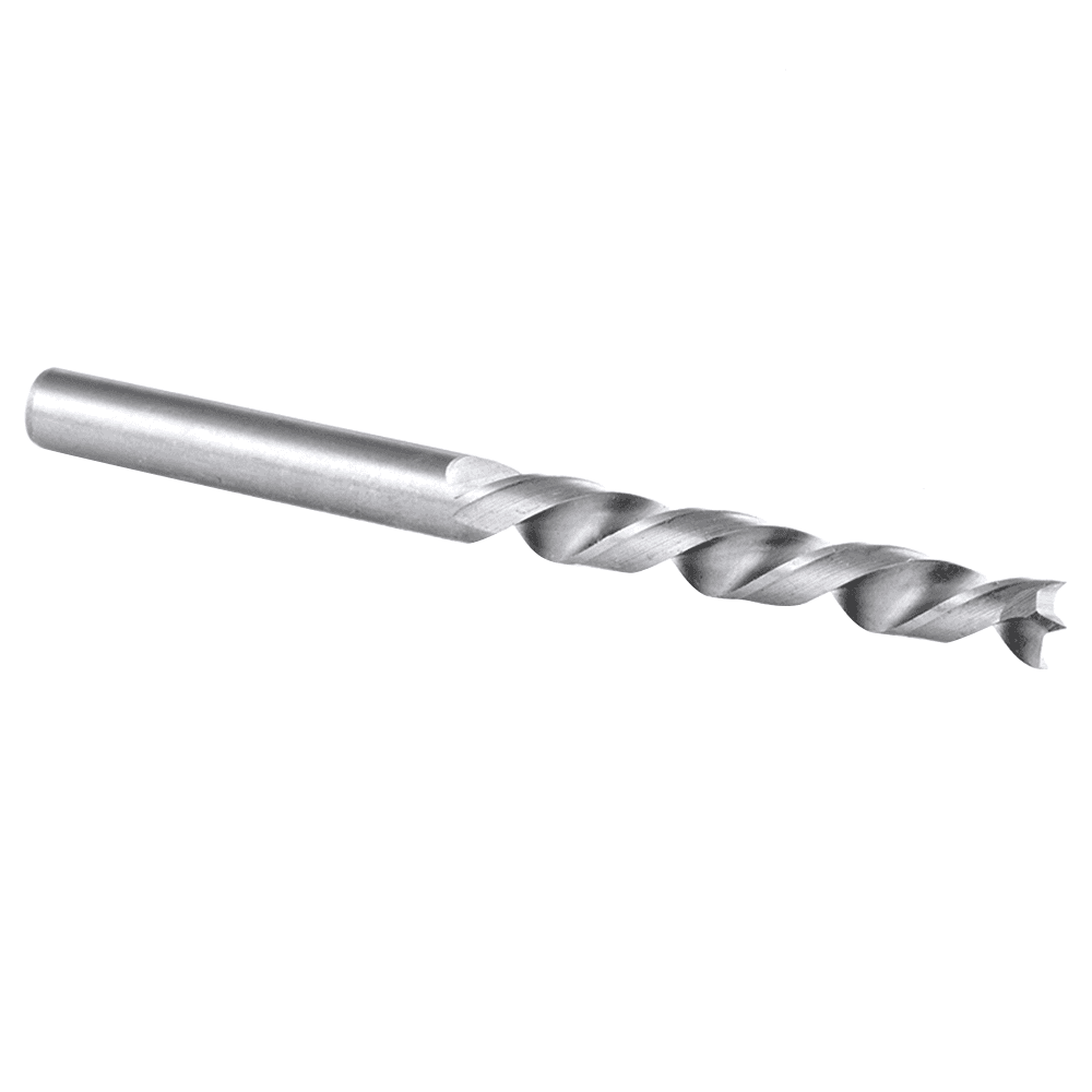 4mm x 55mm Brad Point Drill Bit, Left Hand, 4mm Shank - Alt Image 1