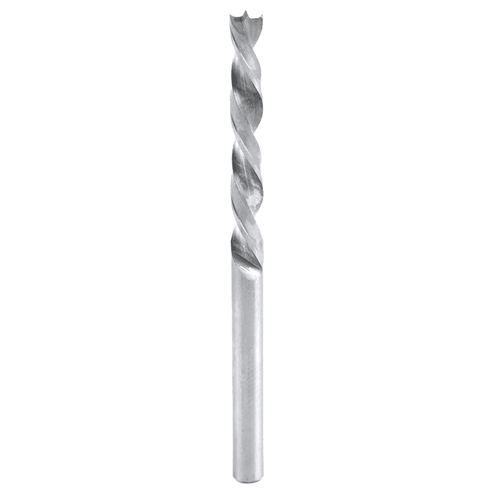 3.5mm x 55mm Brad Point Drill Bit, Left Hand, 3.5mm Shank - Main Image