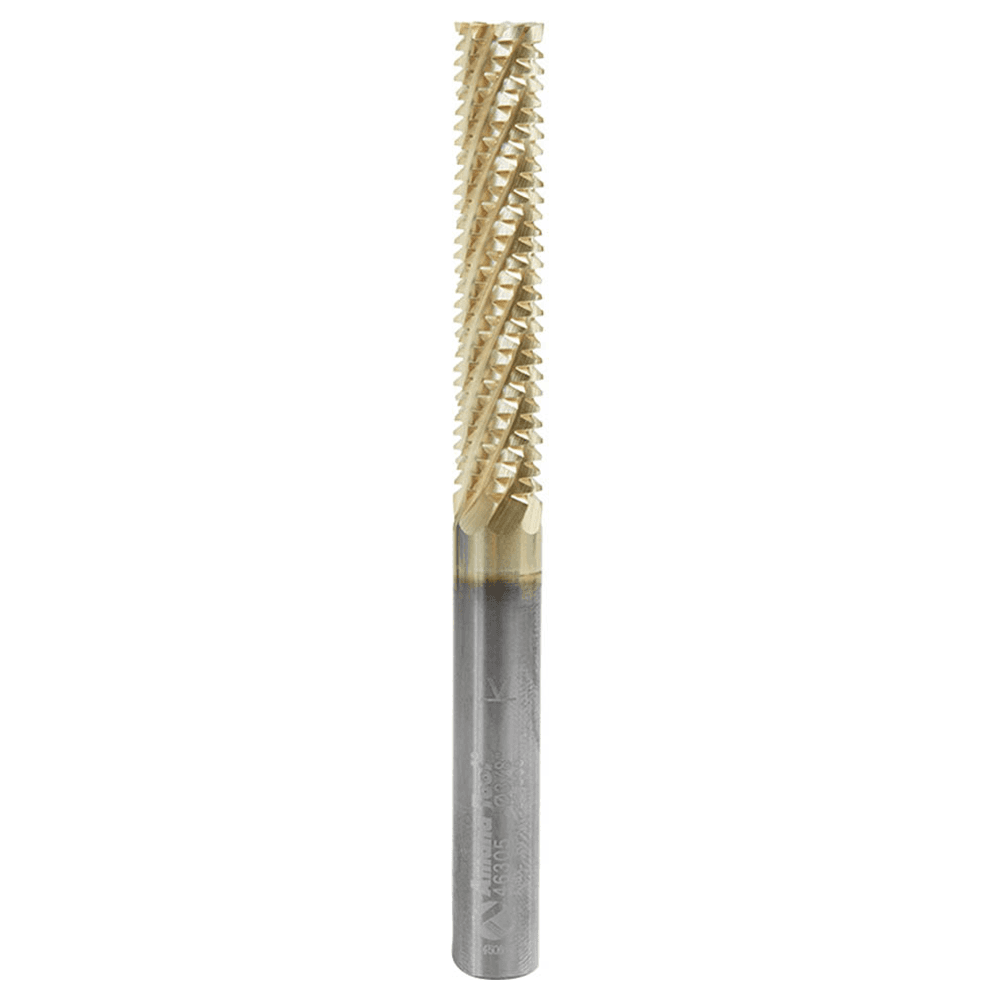 3/8" x 4" ZrN Coated Honeycomb Cutting Hogger Router Bit, 8-Flute, 3/8" Shank - Main Image