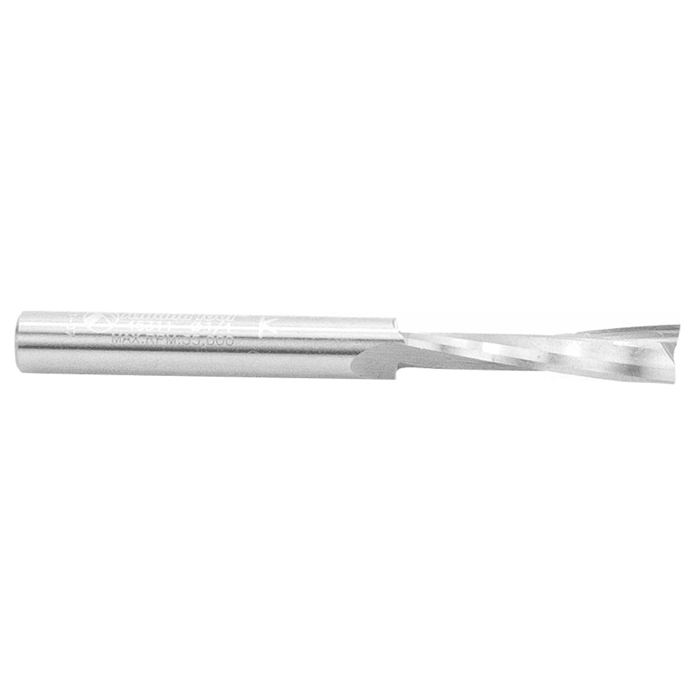 1/4" x 2-1/2" Acrylic Cutting 'O' Up-Cut Slow Spiral Router Bit, 2-Flute, 1/4" Shank - Alt Image 1