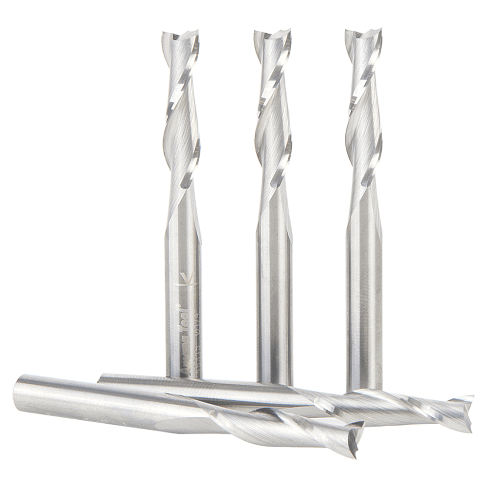 1/4" x 2-1/2" Up-Cut Spiral Plunge Bit, 2-Flute, 1/4" Shank ((5/Pack) Alt 2 - Image