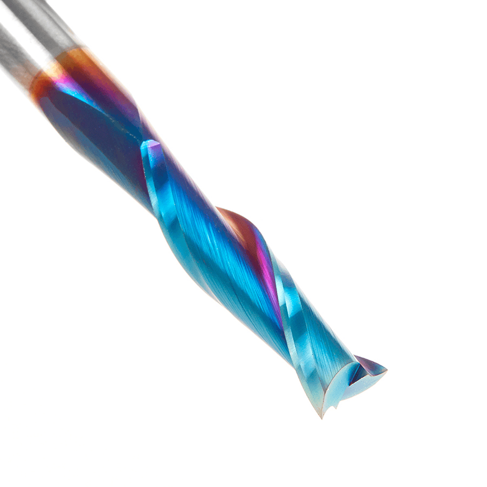 1/4" x 2-1/2" Spektra Up-Cut Spiral Plunge Bit, 2-Flute, 1/4" Shank, 1" Cutting Height - Alt Image 4