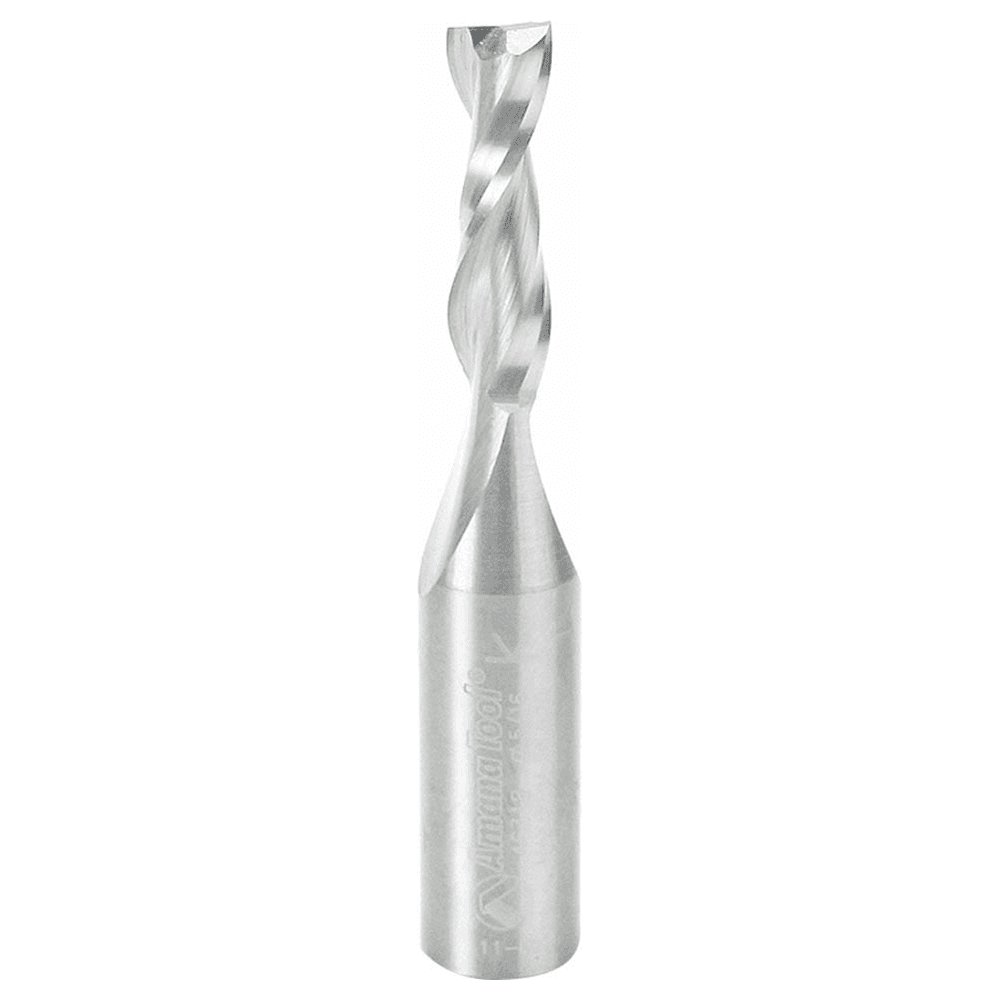 5/16" x 3" Up-Cut Spiral Plunge Bit, 2-Flute, 1/2" Shank, 1-1/8" Cutting Height - Main Image