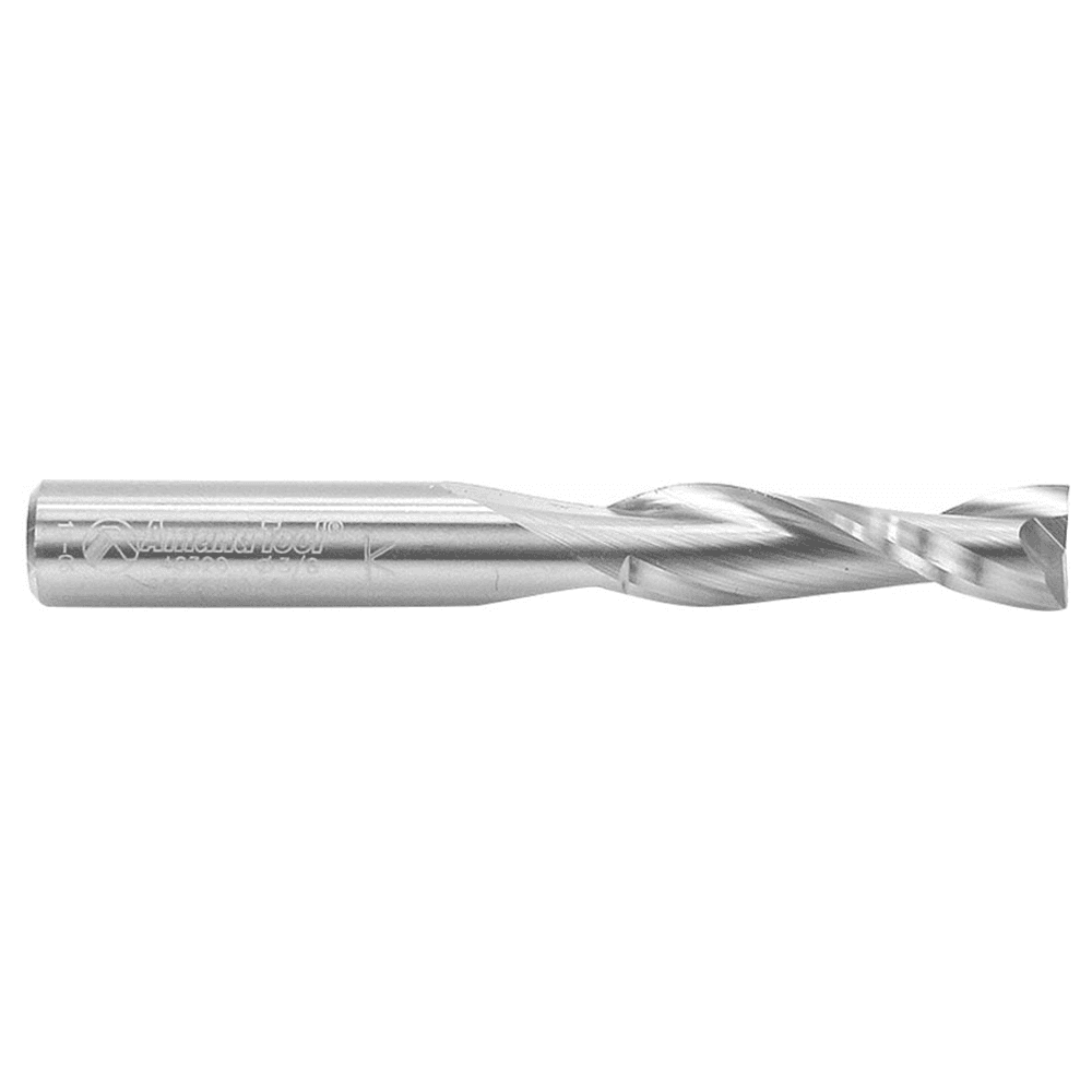 3/8" x 3" Up-Cut Spiral Plunge Bit, 2-Flute, 3/8" Shank - Alt Image 1